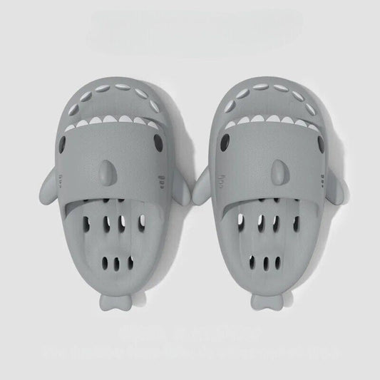 CMF Women Home Slippers Cute Shark Hollow Out Sole Waterproof Non-slip Home Slides