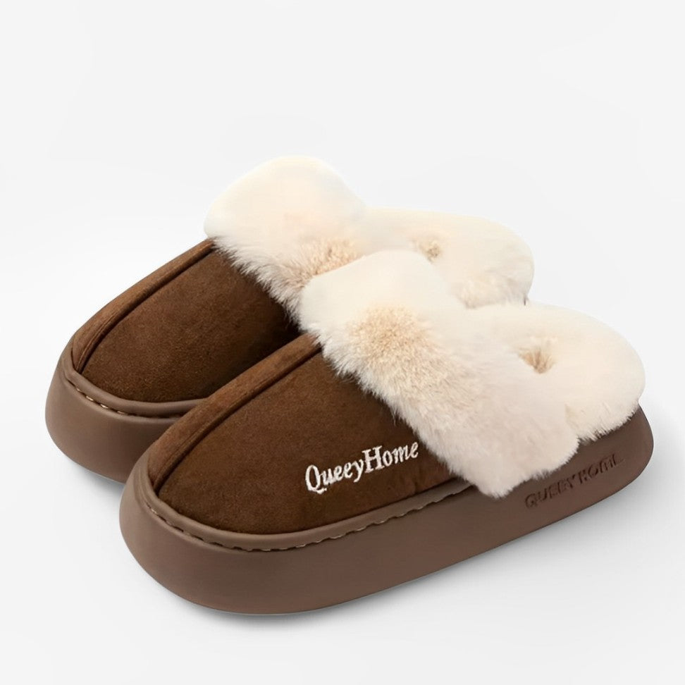 CMF Women Winter Slippers Comfortable Soft Fur Anti-skid Cozy Indoor Shoes