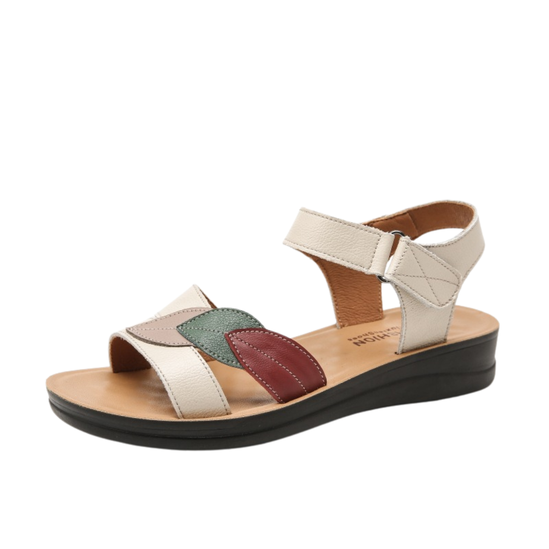 CMF Women Sandals Massage Particles Soft Leather Breathable Summer