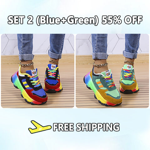 2023 New Orthopedic Shoes | Rainbow Sneakers