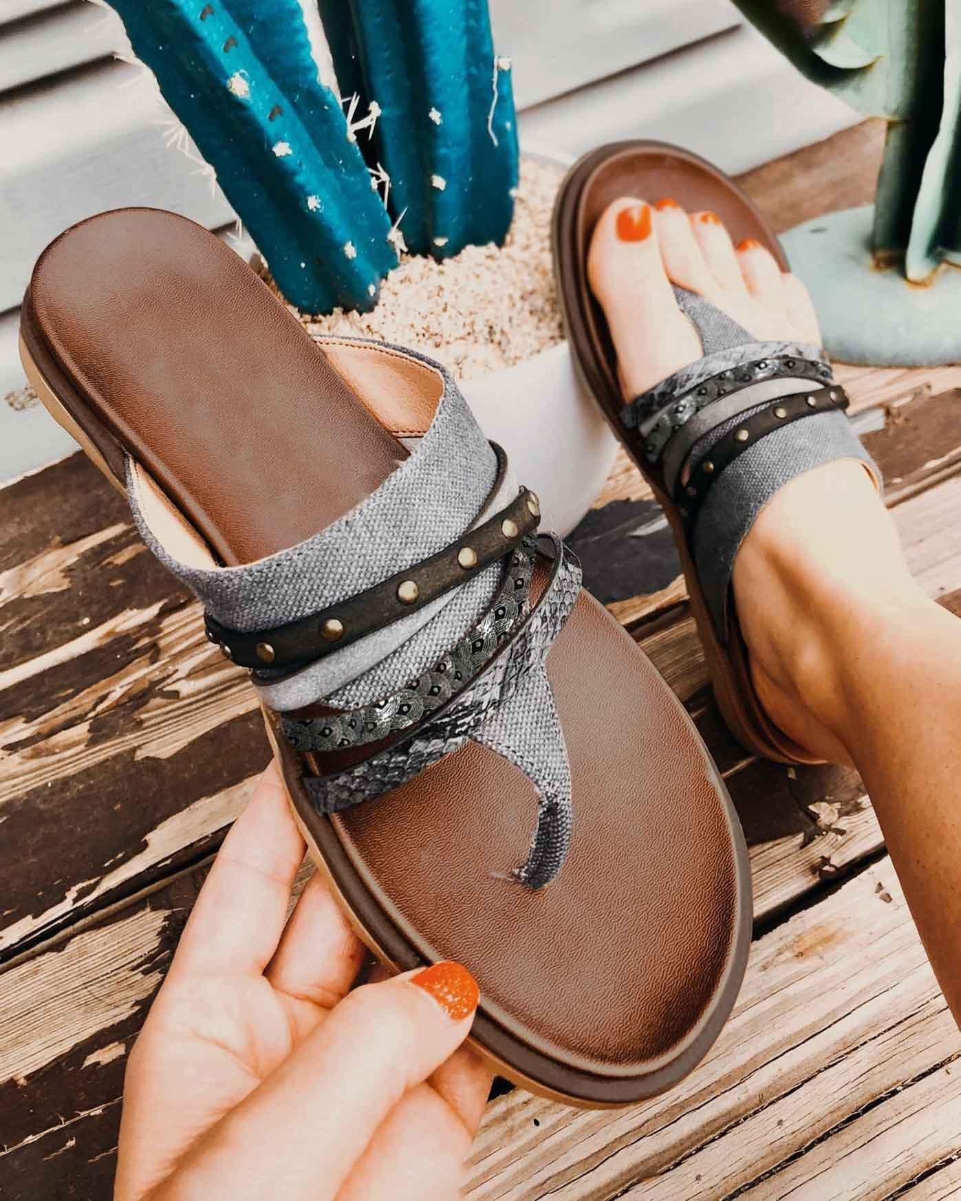 Melarey Studded Color Blocked Sandals