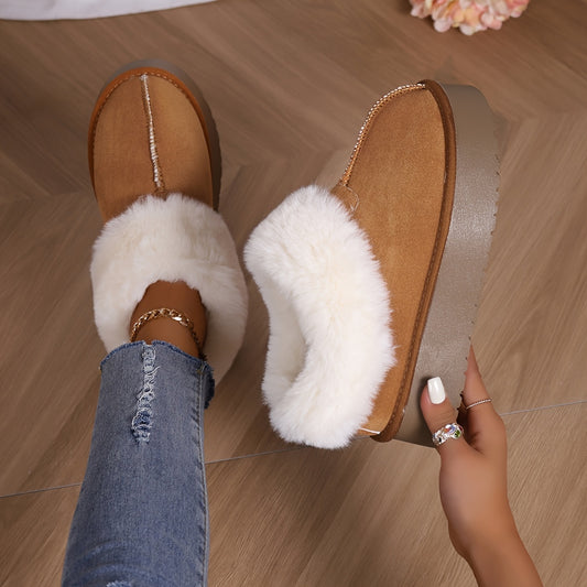 🔥Last Day 50% OFF -Women's Plush Lined Furry Snow Boots-Buy 2 Free Shipping