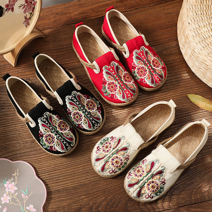 Women's Handmade Cotton Floral Shoes-✈️Buy 2 Free Shipping✈️