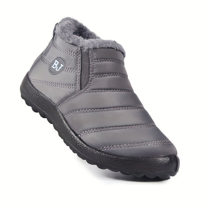 High Quality Women's Winter Boots - Slip-On Ankle Snow Boots with Fleece