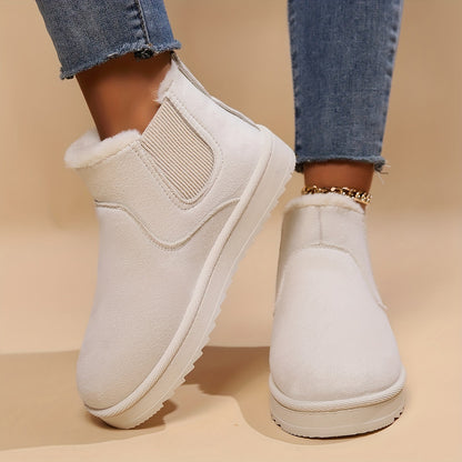 Women’s Cozy Slip-On Winter Ankle Boots – Warm Lined, Non-Slip & Easy On/Off Comfort Shoes
