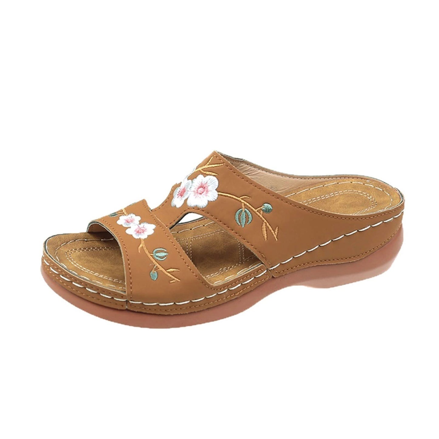 Women’s Floral Embroidered Wedge Sandals