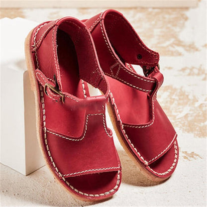 Women’s Retro Leather Summer Sandals