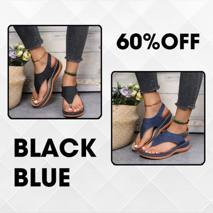 🔥Last Day Promotion 70% OFF🔥 Leather Orthopedic Arch Support Sandals Diabetic Walking Sandals