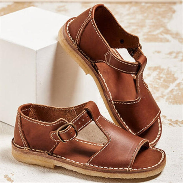 Women’s Retro Leather Summer Sandals