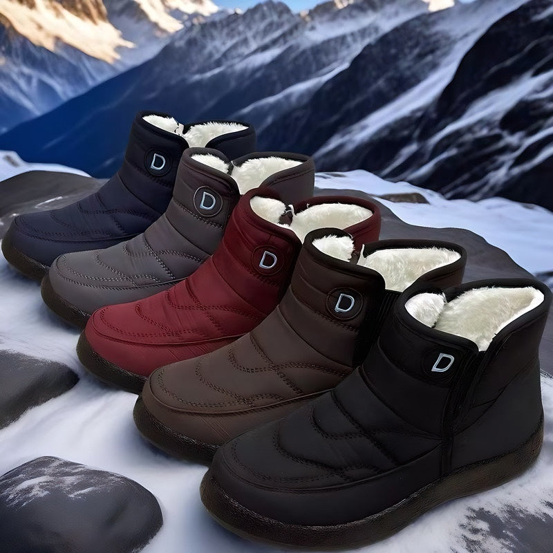 Women’s Winter Snow Boots – Warm Fur Lining, Waterproof & Non-Slip Design