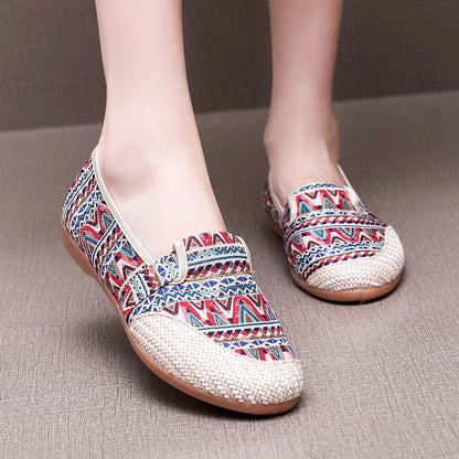 🔥Last day 60% OFF- Women's Vintage Slip On Shallow Loafers-Buy 2 Free shipping