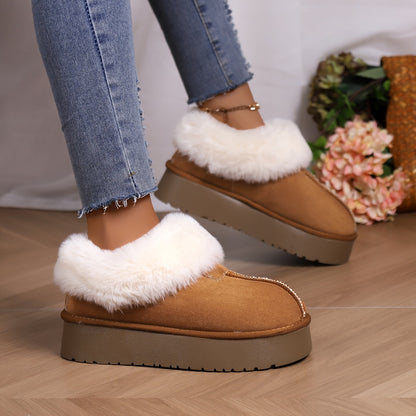 🔥Last Day 50% OFF -Women's Plush Lined Furry Snow Boots-Buy 2 Free Shipping