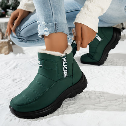 Women’s Durable Fleece-Lined Boots – Warm, Wear-Resistant & Easy to Walk In