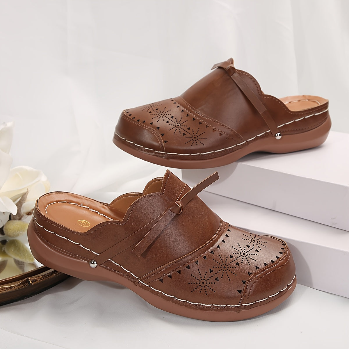 Classic Brown Mules for Women – Elegant, Comfy & Perfect for Any Season