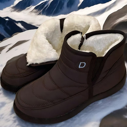 Women’s Winter Snow Boots – Warm Fur Lining, Waterproof & Non-Slip Design