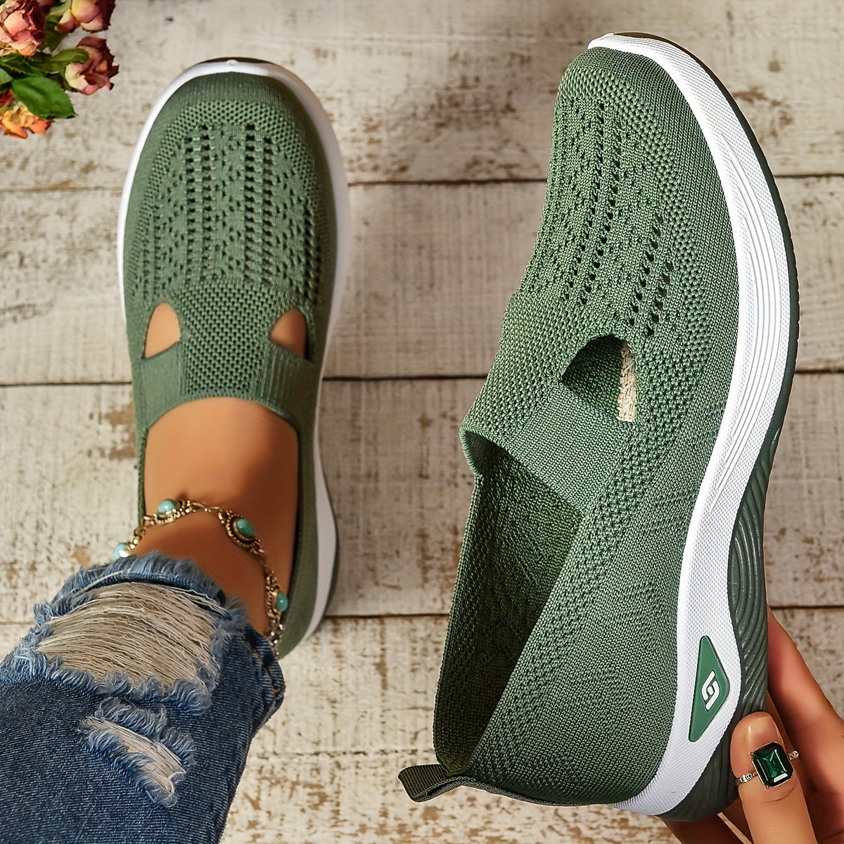2026 Women Breathable Flats Orthopaedic Slip On Shoes