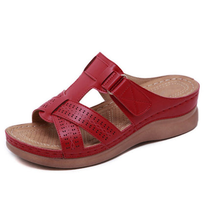 Retro Summer Wedge Sandals for Women – Chic, Lightweight & Supportive