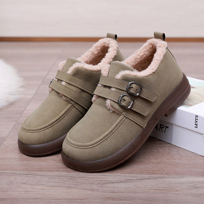 Women’s Warm Winter Shoes – Flat, Fur Lined & Anti-Slip for All-Day Comfort