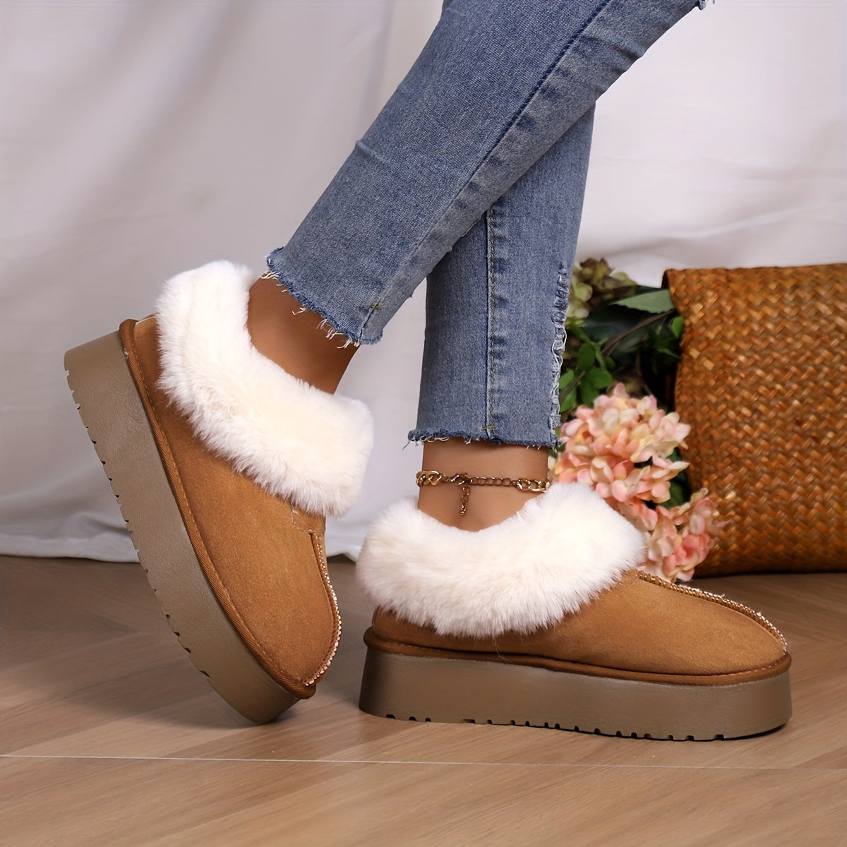 🔥Last Day 50% OFF -Women's Plush Lined Furry Snow Boots-Buy 2 Free Shipping