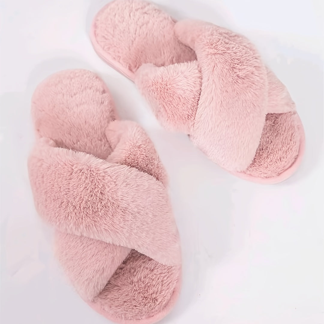 🔥Last Day 50% OFF -Women's Criss Cross House Slippers-Buy 2 Free Shipping