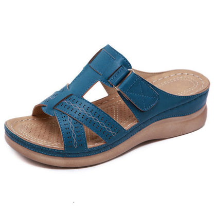 Retro Summer Wedge Sandals for Women – Chic, Lightweight & Supportive