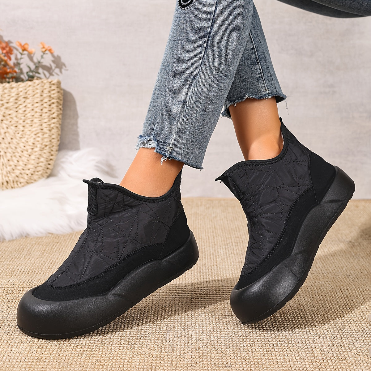 Warm Shearling Winter Boots for Women – Waterproof, Non-Slip & Cozy Inside