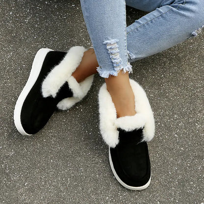 🔥Last Day 60% OFF🔥 Shoes Keep Warm This Winter: Women's Faux Fur Lined Boots