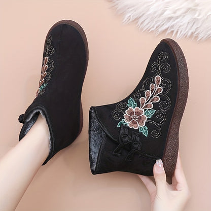 Women's Winter Warm Fleece-Lined Ankle Boots