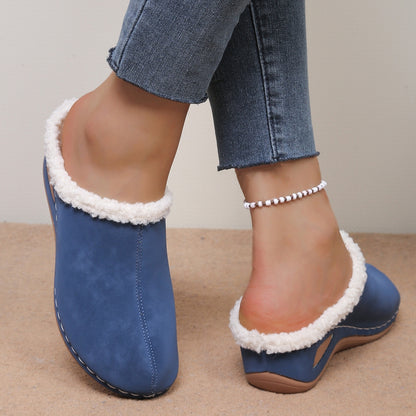 Women’s Warm Slip-On Winter Shoes – Soft Lining, Lightweight & Supportive