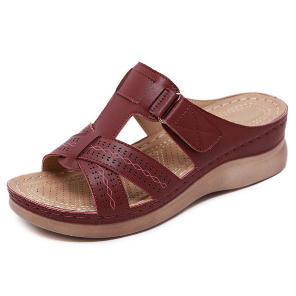 Retro Summer Wedge Sandals for Women – Chic, Lightweight & Supportive