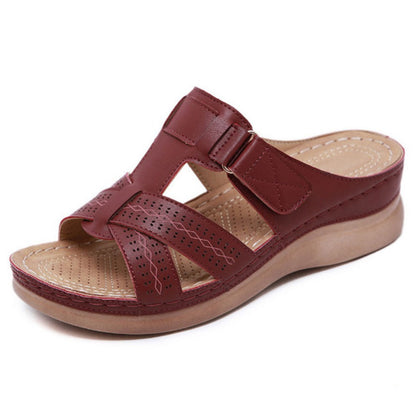 Retro Summer Wedge Sandals for Women – Chic, Lightweight & Supportive