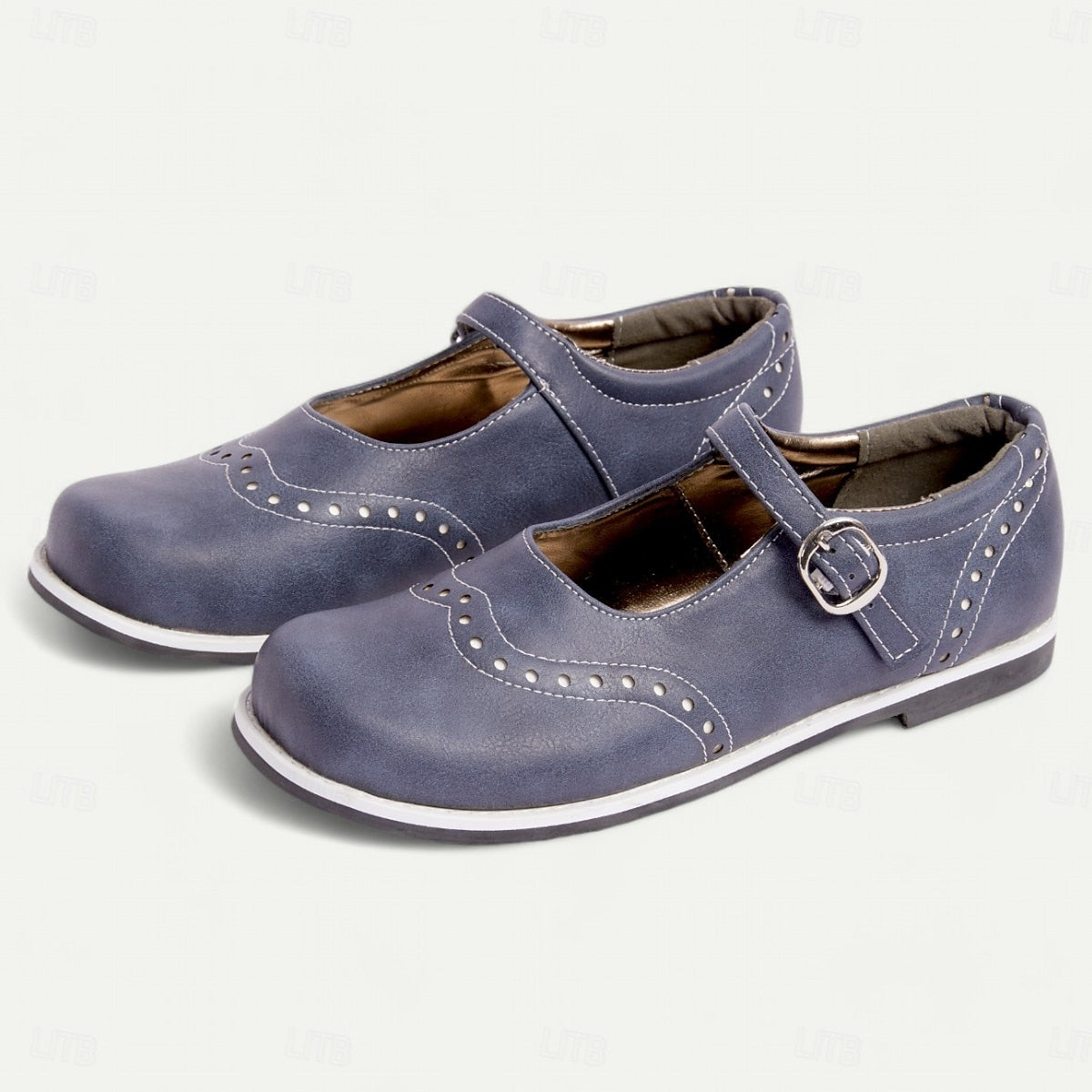 Cutout Low Heel Oxford Shoes Women Daily Loafers