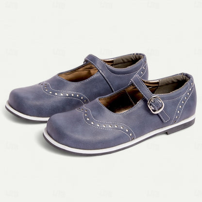 Cutout Low Heel Oxford Shoes Women Daily Loafers