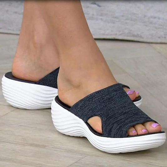 CMF Women Orthotics Sandals Open Toe Comfortable Stretchy Summer Beach Casual Sandals