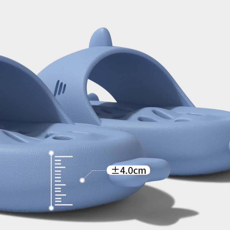 CMF Women Home Slippers Cute Shark Hollow Out Sole Waterproof Non-slip Home Slides