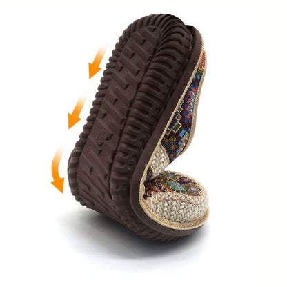 CMF Women Orthopedic Sandals Summer Paisley Flat Comfortable Retro Vintage Soft Muller