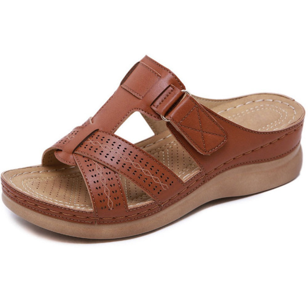 Retro Summer Wedge Sandals for Women – Chic, Lightweight & Supportive