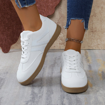 Women’s Vintage Casual Platform Sneakers – Comfortable Round Toe & Easy-to-Match Style