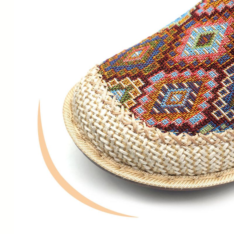 CMF Women Orthopedic Sandals Summer Paisley Flat Comfortable Retro Vintage Soft Muller