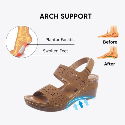 CMF Women Sandals Arch Support Soft Lining Breathable Comfortable Wedge Heel for Summer