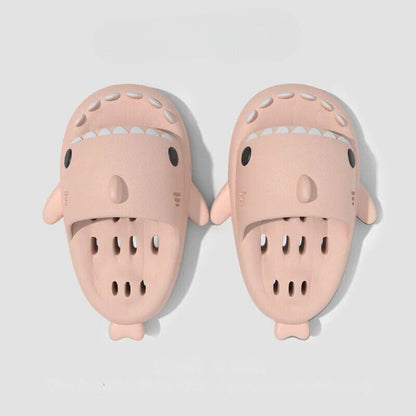 CMF Women Home Slippers Cute Shark Hollow Out Sole Waterproof Non-slip Home Slides