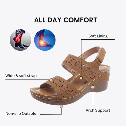 CMF Women Sandals Arch Support Soft Lining Breathable Comfortable Wedge Heel for Summer