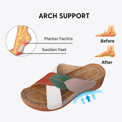 CMF Women Sandals Arch Support Comfortable Lightweight Soft-cushioned Sole Slip-on Retro Summer
