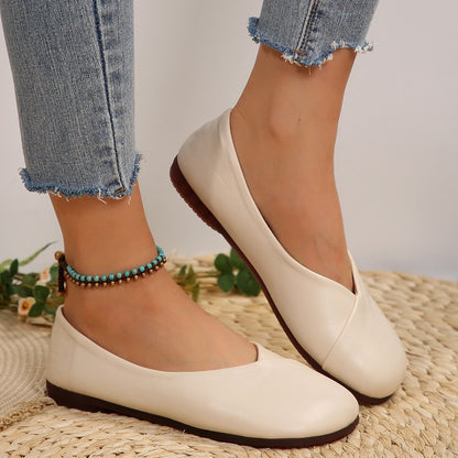 Women’s Classic Comfort Flats – Elegant Fall Shoes for Everyday Wear