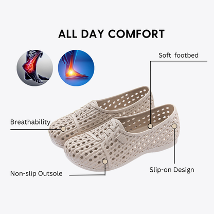 ComoFeet Women Sandals Lightweight Slip-on Soft Sole Non-Slip Casual Summer