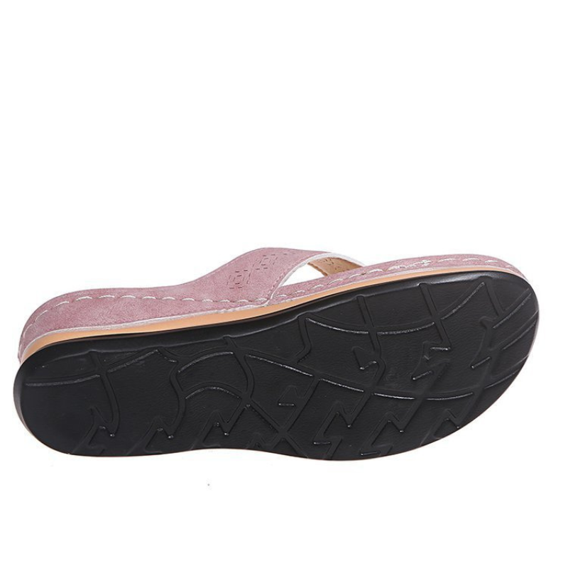 CMF Orthopedic Women Sandals Floral Breathable Thong-shaped Summer Beach Flip-flops