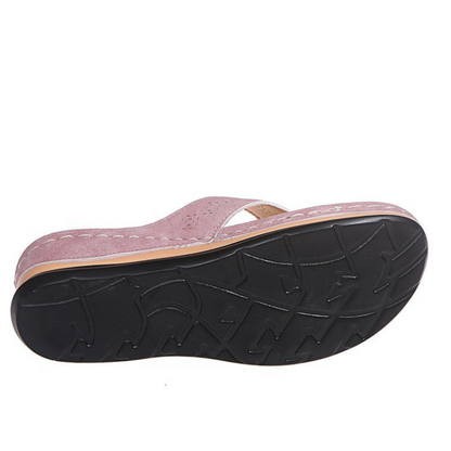 CMF Orthopedic Women Sandals Floral Breathable Thong-shaped Summer Beach Flip-flops