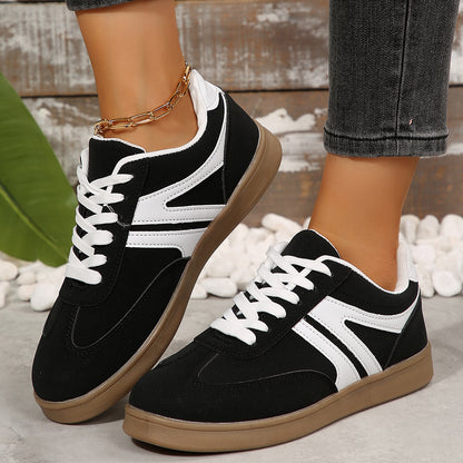 Women’s Vintage Casual Platform Sneakers – Comfortable Round Toe & Easy-to-Match Style