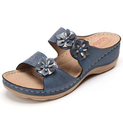 CMF Orthopedic Women Sandals Anti-Slip Summer Flower Comfy Arch Summer