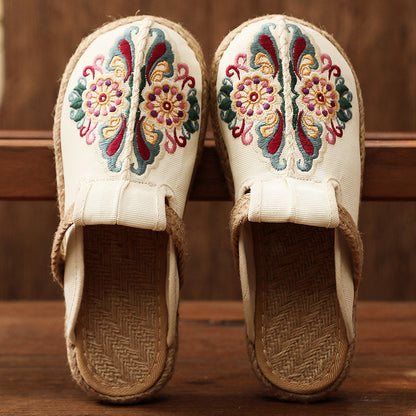 Women's Handmade Cotton Floral Mules-✈️Buy 2 Free Shipping✈️